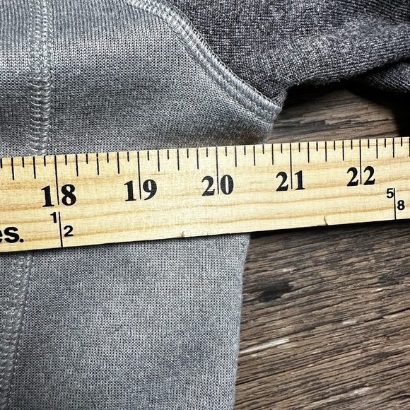 Adidas Heather Gray Climawarm Sweatshirt with Coral Pink Logo - Picture 8 of 11